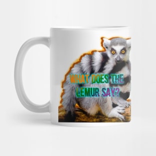 lemur art colorful nature popart wildlife Mug